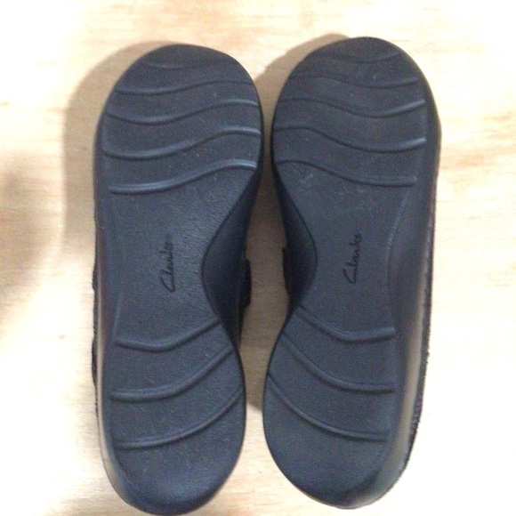 Clarks Womens Cora Dream Leather Black Comfort Sneakers Size 8 - Picture 6 of 9